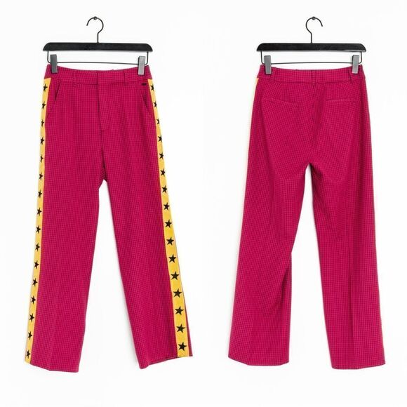 Scotch & Soda Pink Houndstooth Trousers - Picture 1 of 9